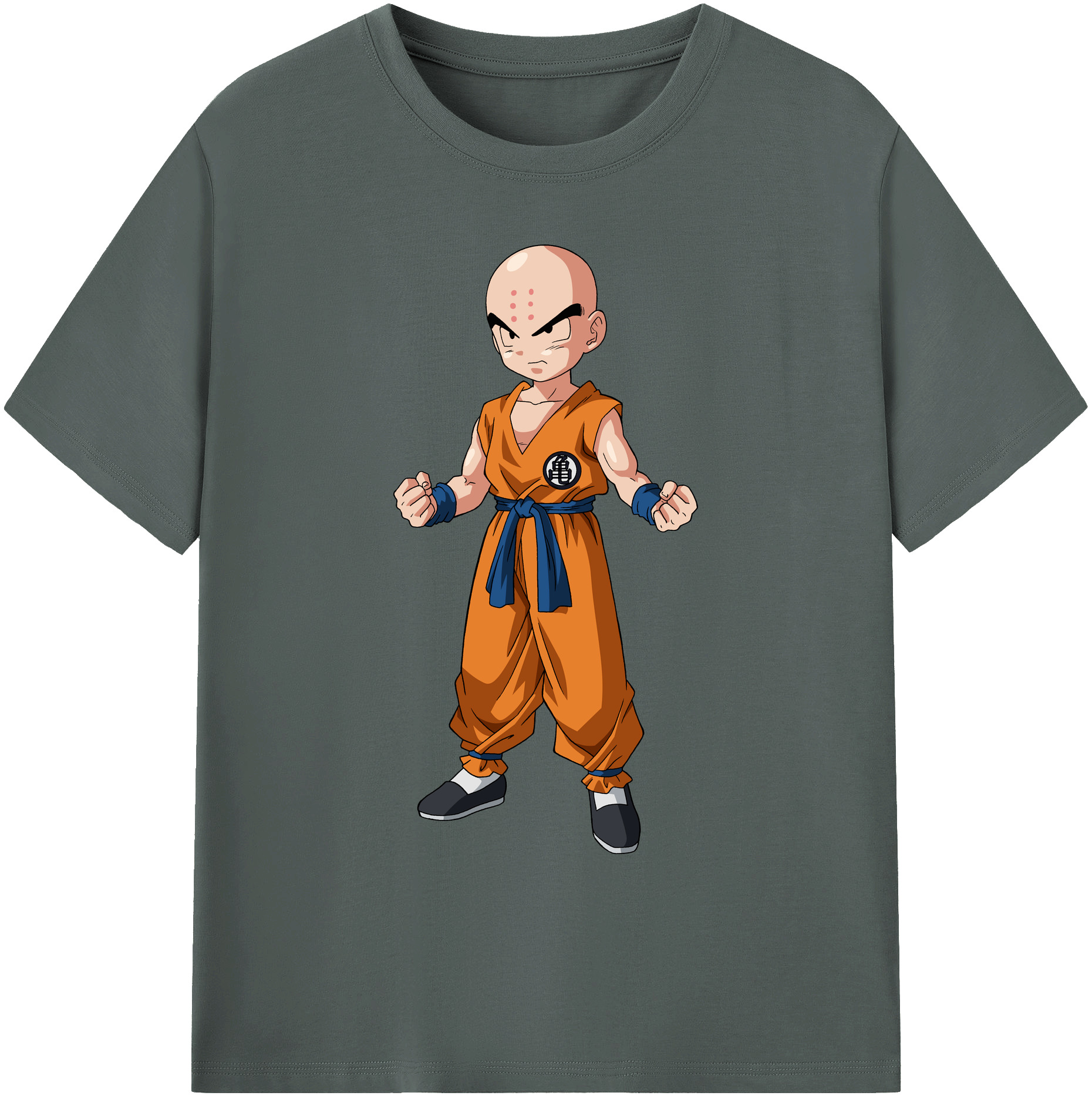 （画像用） ドラゴンボール クリリン DRAGON BALL krillin 綿100％ メンズ半袖Tシャツ｜肌触りやわらか＆通気性